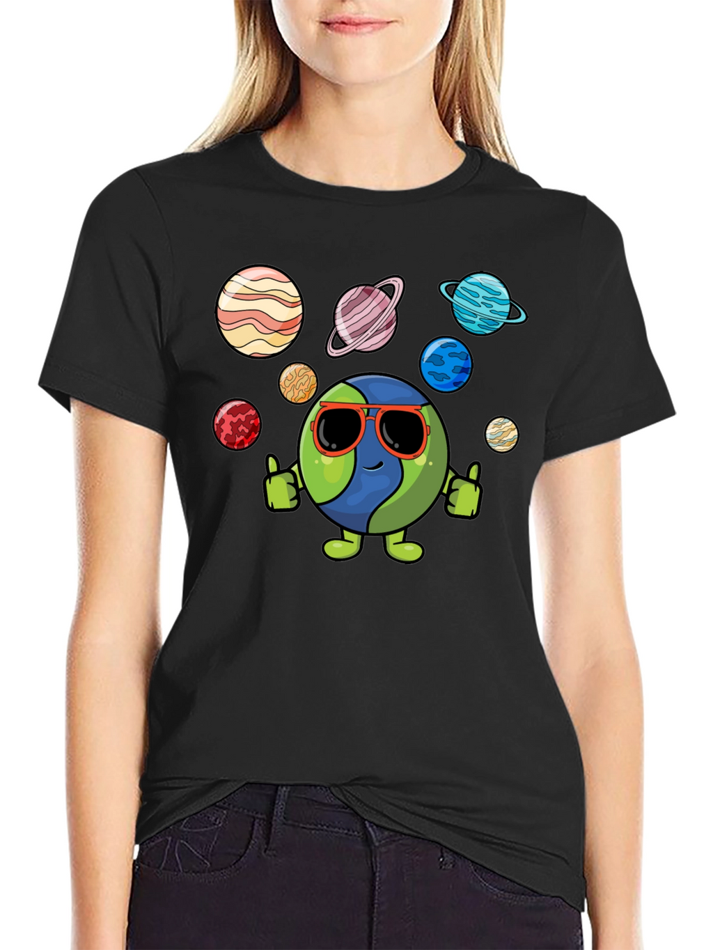 Cool Earth & Planets Graphic T-Shirt