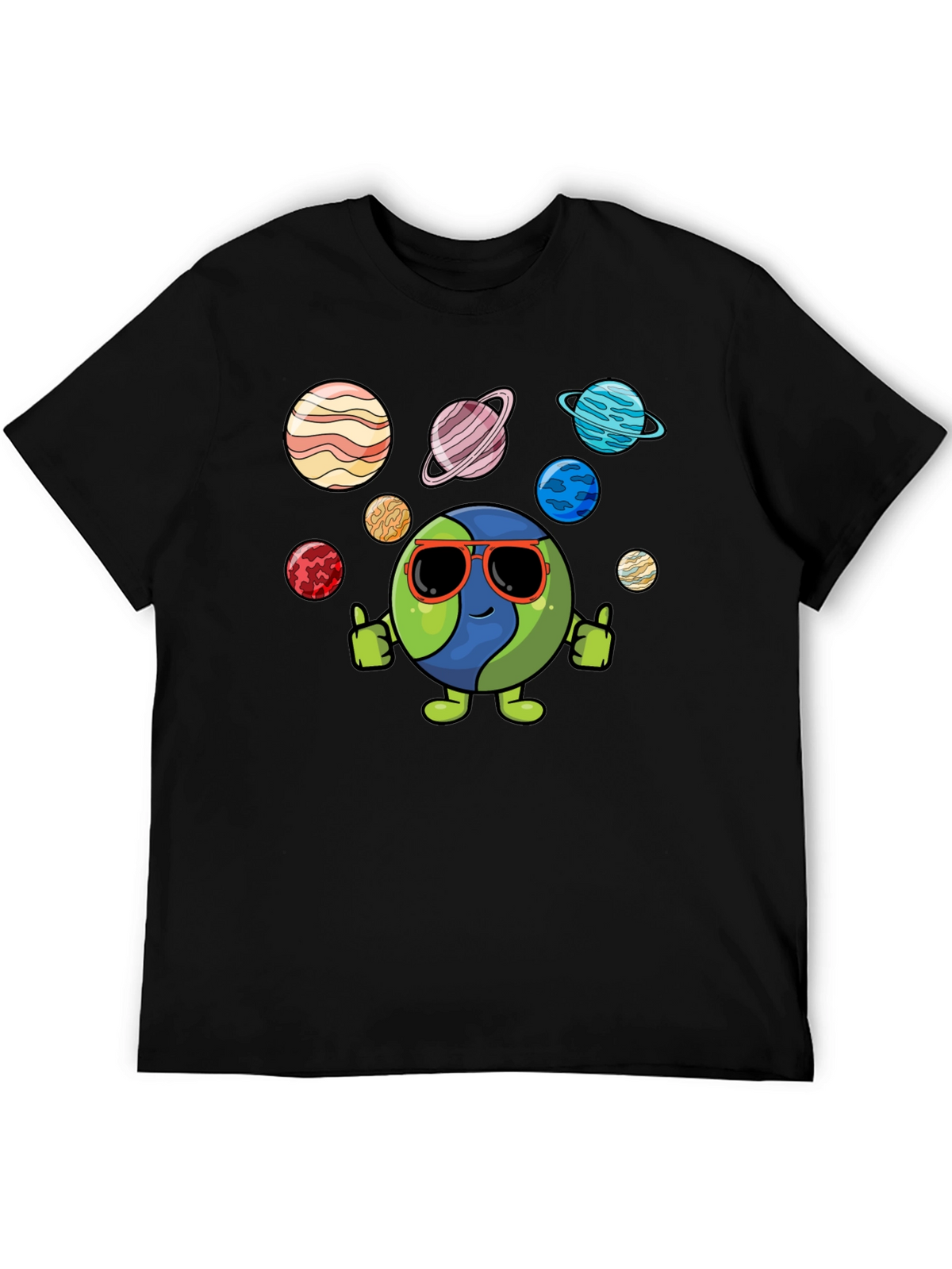 Cool Earth & Planets Graphic T-Shirt