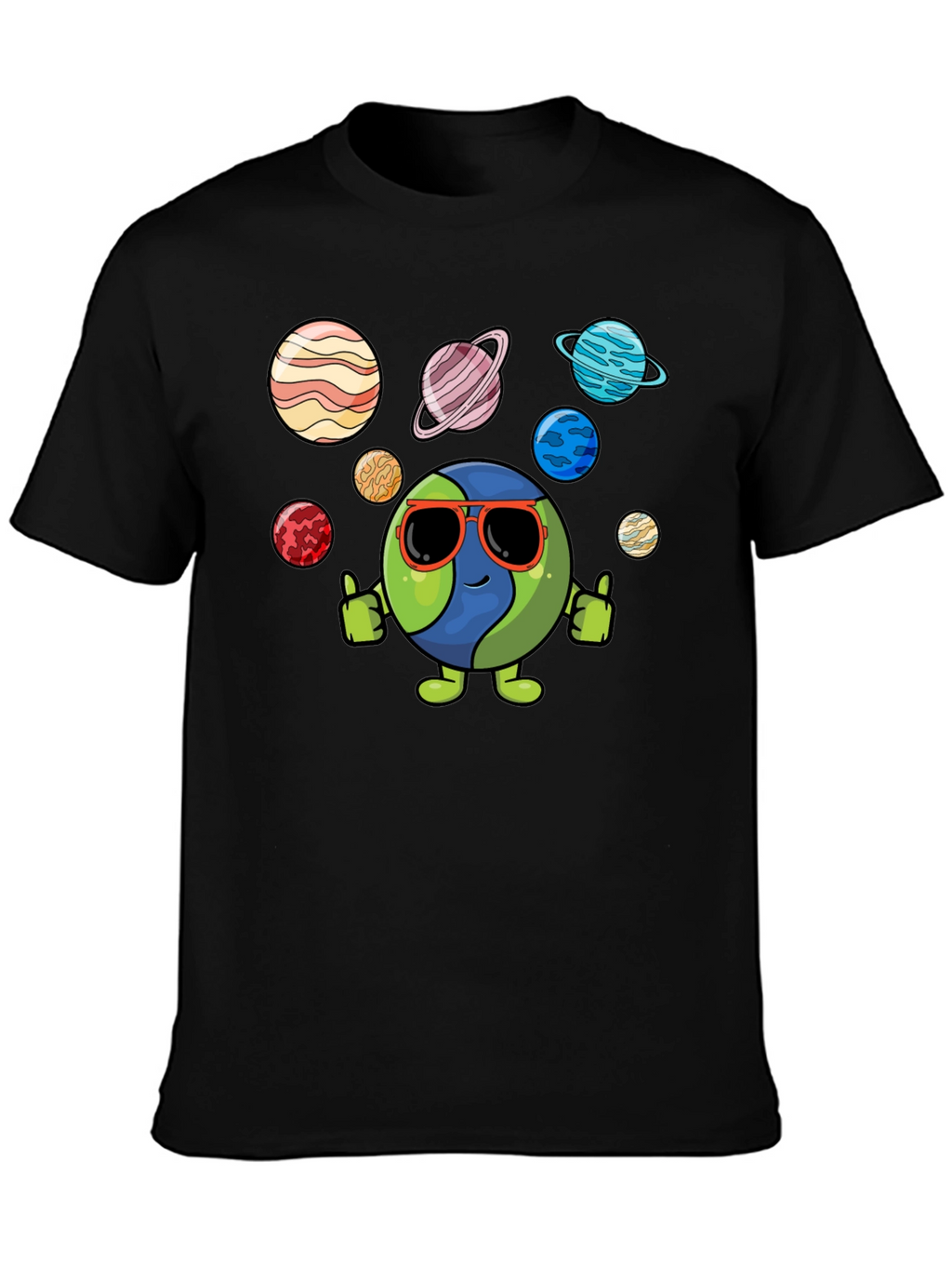Cool Earth & Planets Graphic T-Shirt