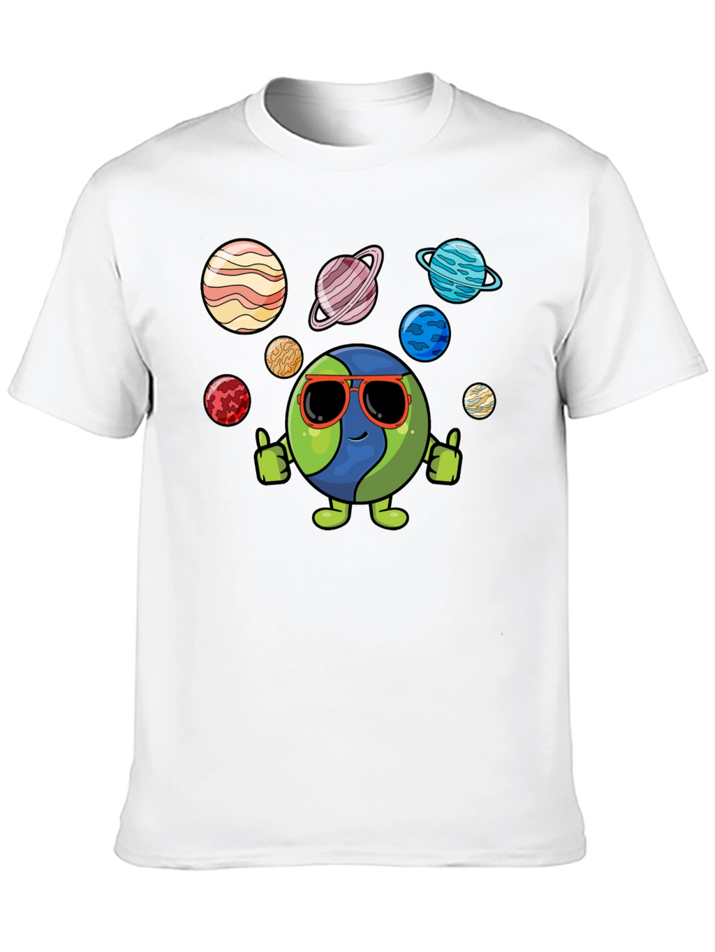Cool Earth & Planets Graphic T-Shirt