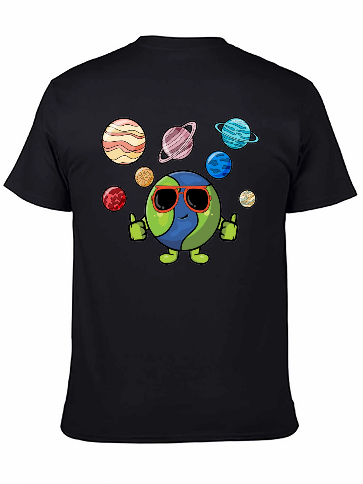 Cool Earth & Planets Graphic T-Shirt
