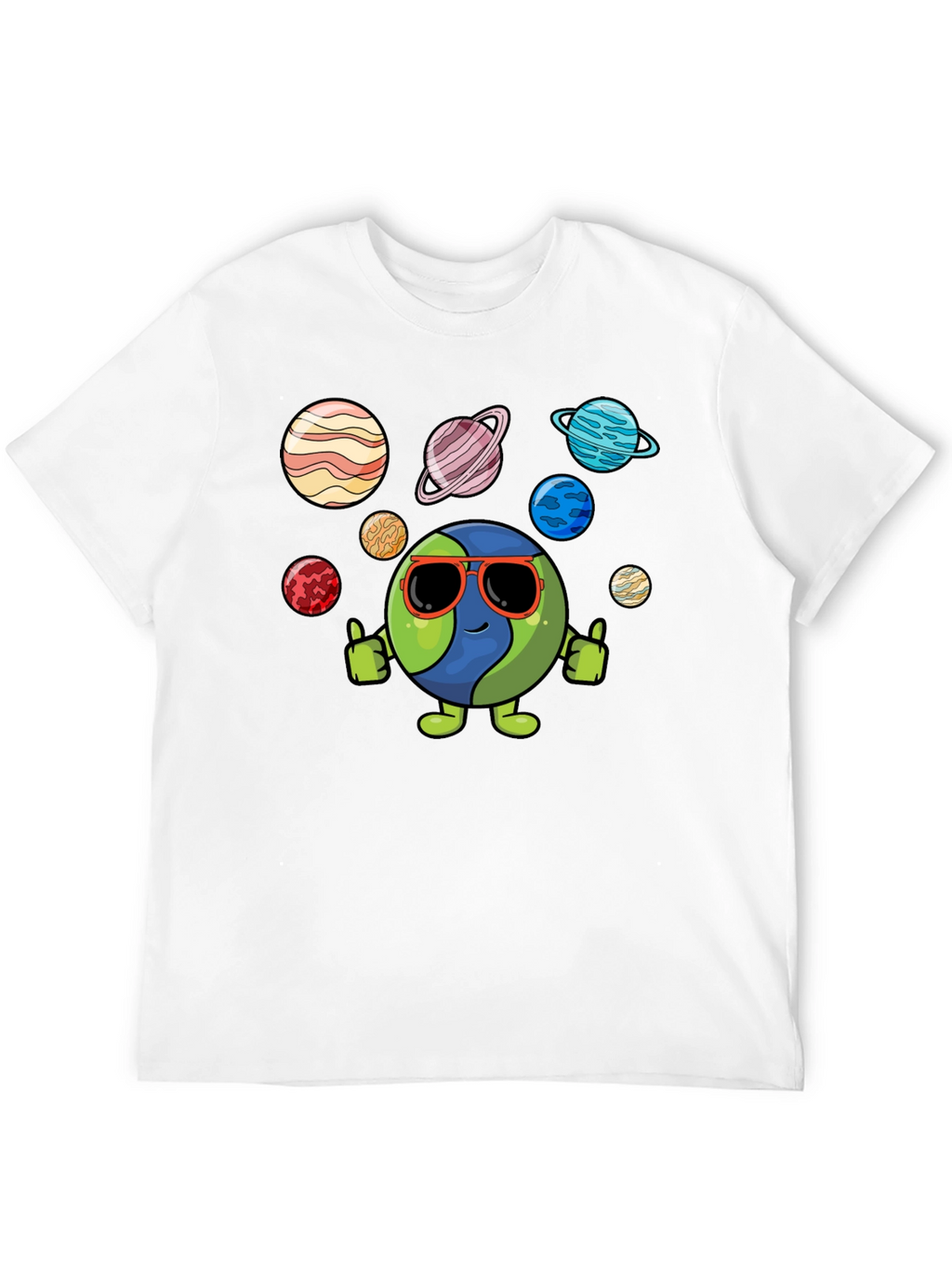 Cool Earth & Planets Graphic T-Shirt