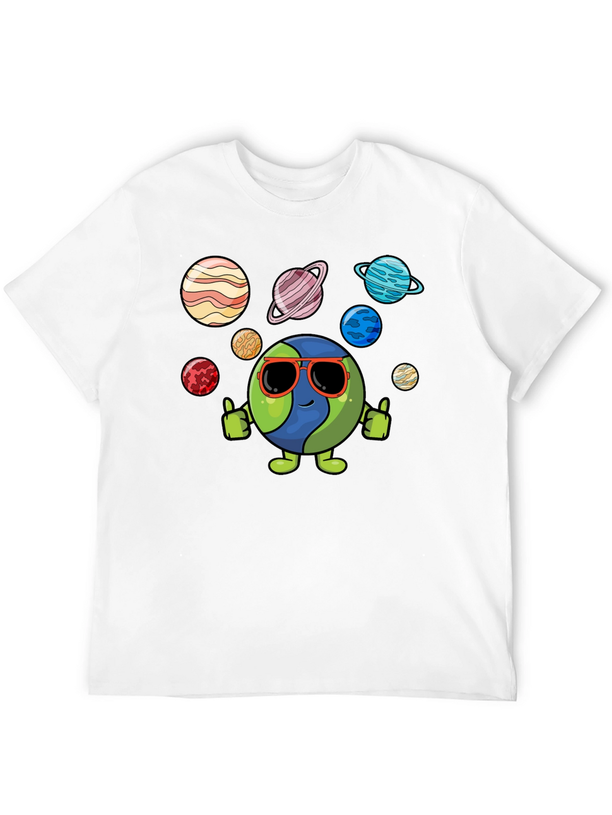 Cool Earth & Planets Graphic T-Shirt