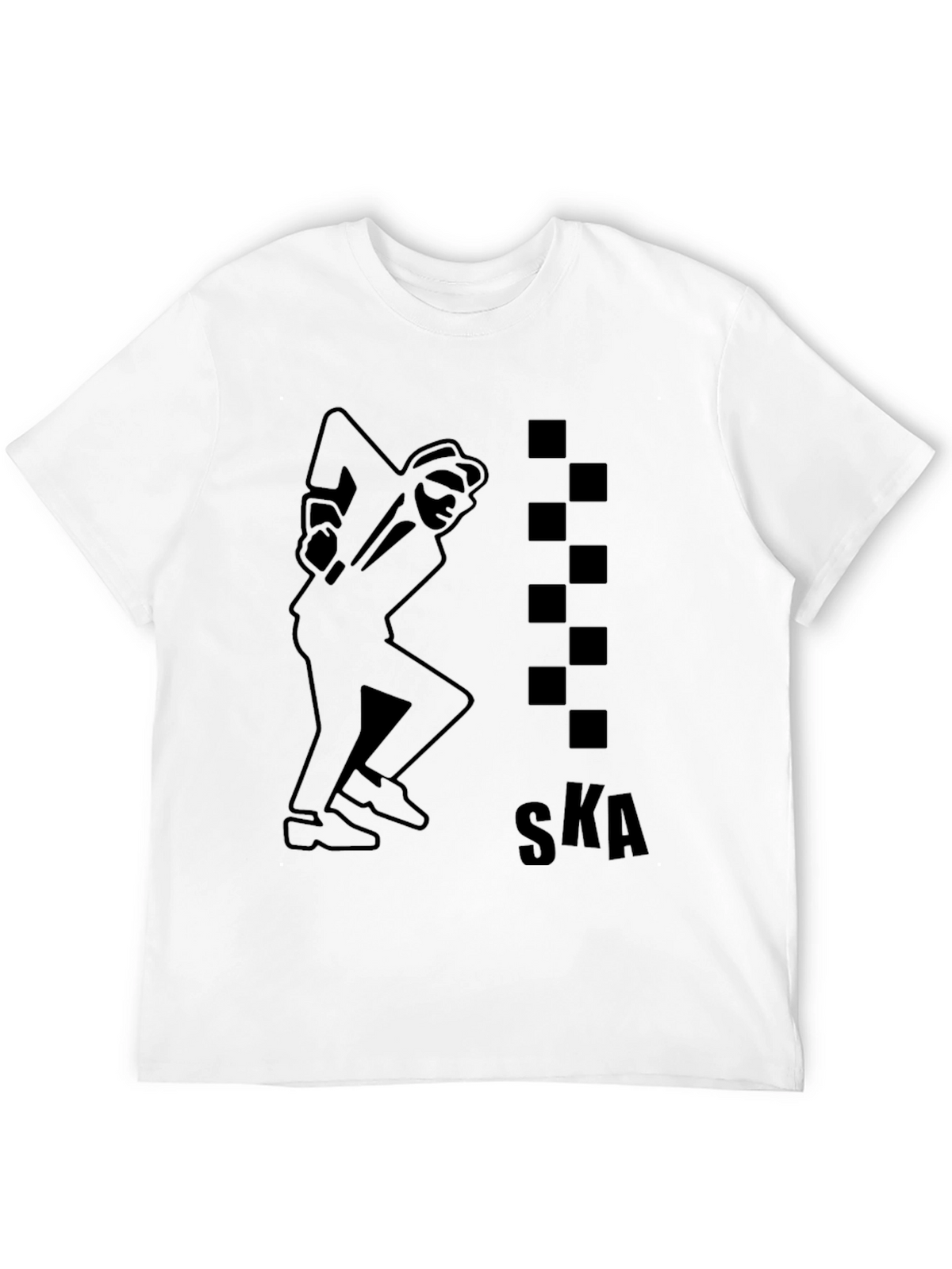Mens Black Ska Graphic Tee