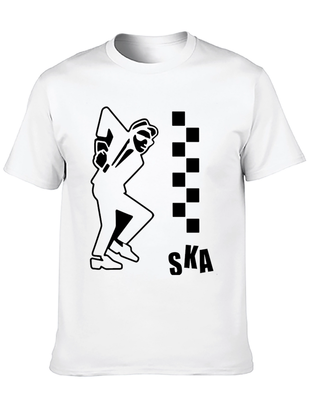 Mens Black Ska Graphic Tee