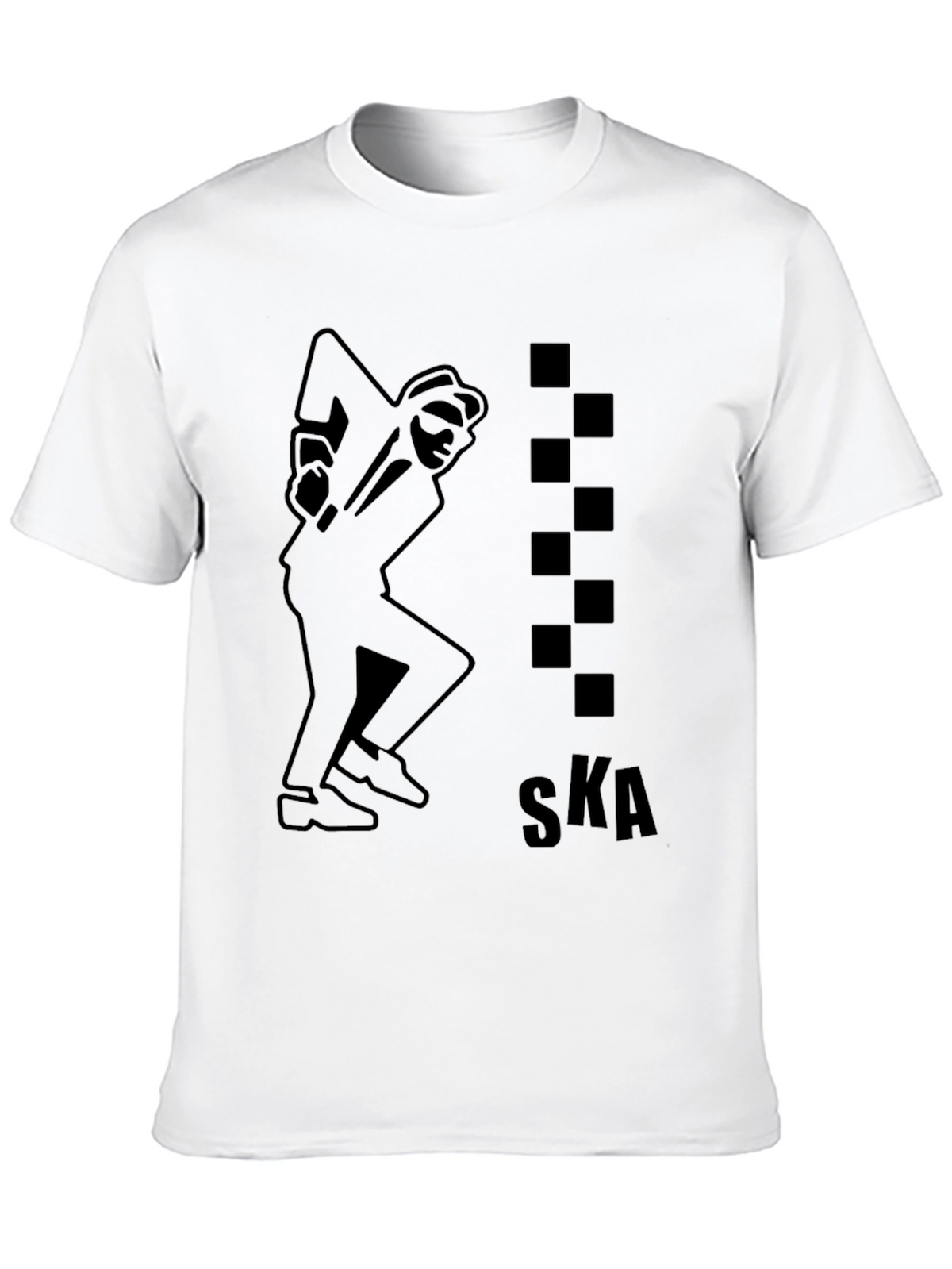 Mens Black Ska Graphic Tee