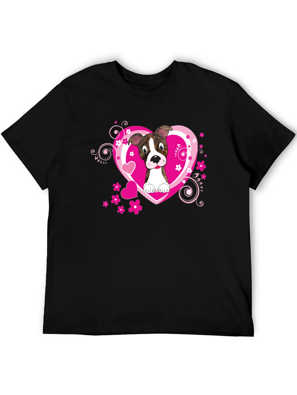 Dog Lover Tee: Heart Pup Graphic T-Shirt