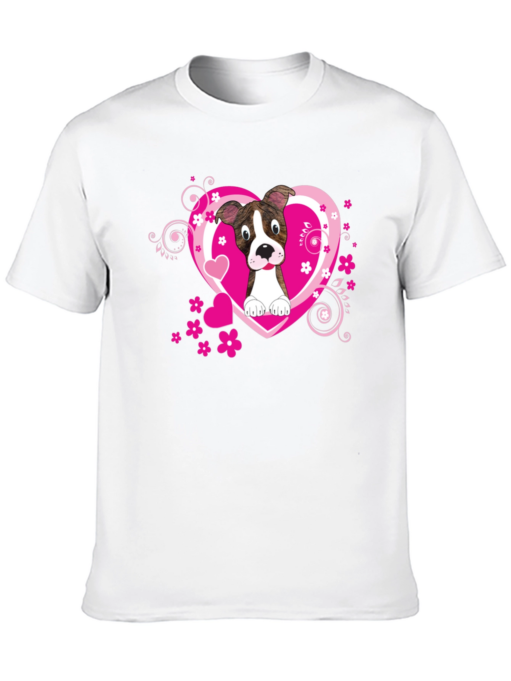 Dog Lover Tee: Heart Pup Graphic T-Shirt