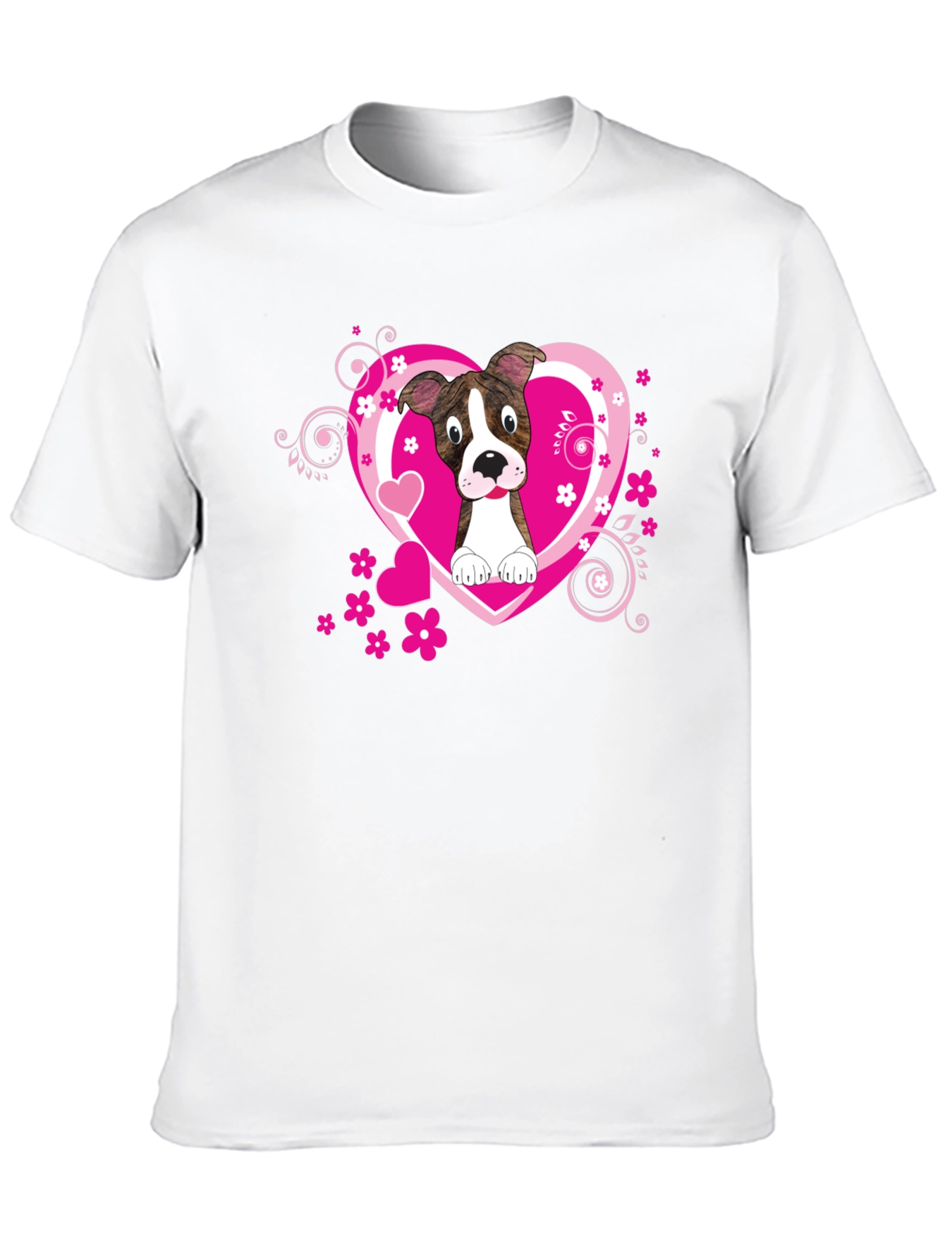 Dog Lover Tee: Heart Pup Graphic T-Shirt