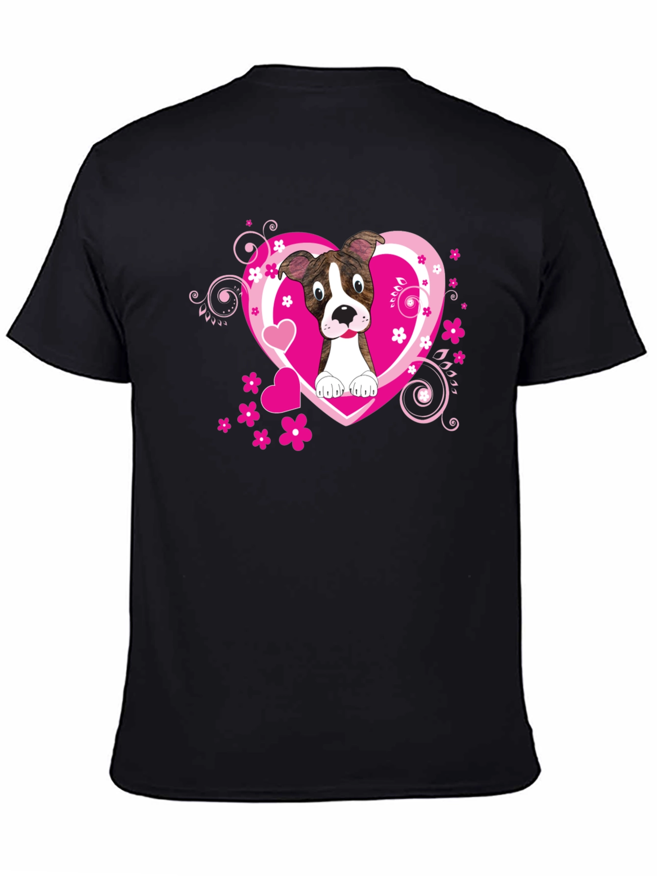 Dog Lover Tee: Heart Pup Graphic T-Shirt
