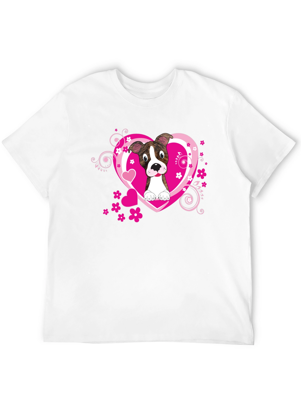 Dog Lover Tee: Heart Pup Graphic T-Shirt
