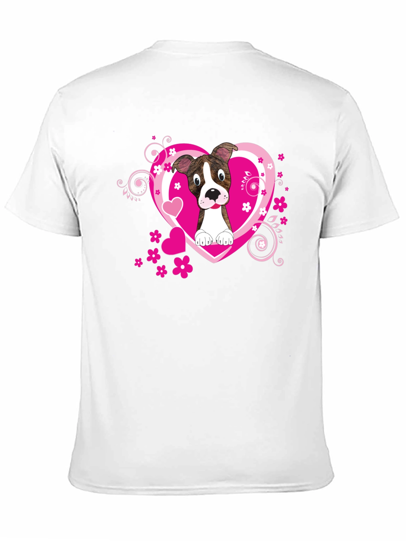 Dog Lover Tee: Heart Pup Graphic T-Shirt