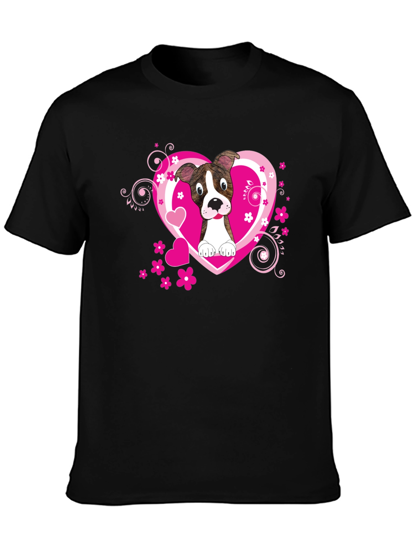 Dog Lover Tee: Heart Pup Graphic T-Shirt