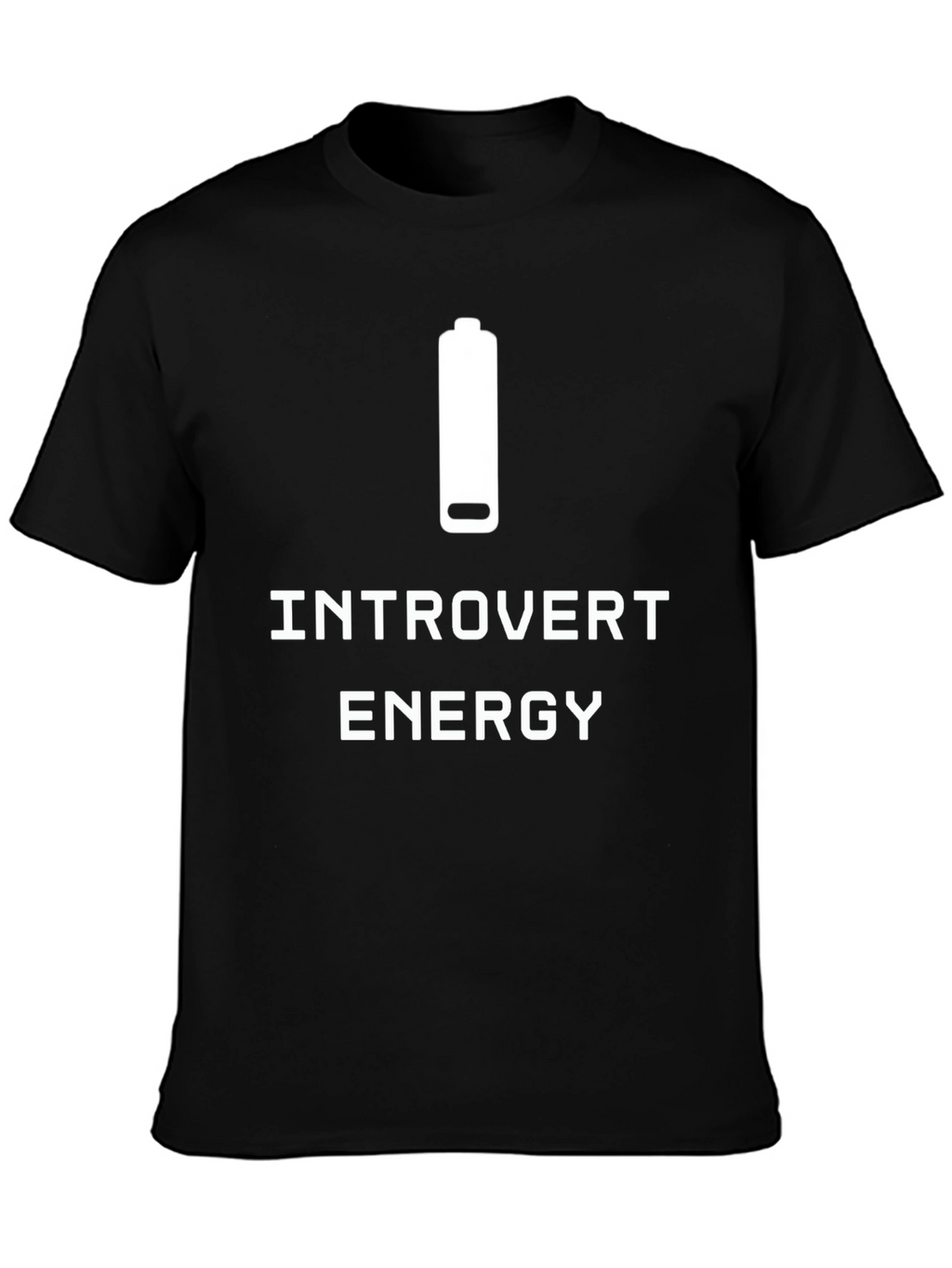 Introvert Energy T-Shirt -  Comfortable Black Tee