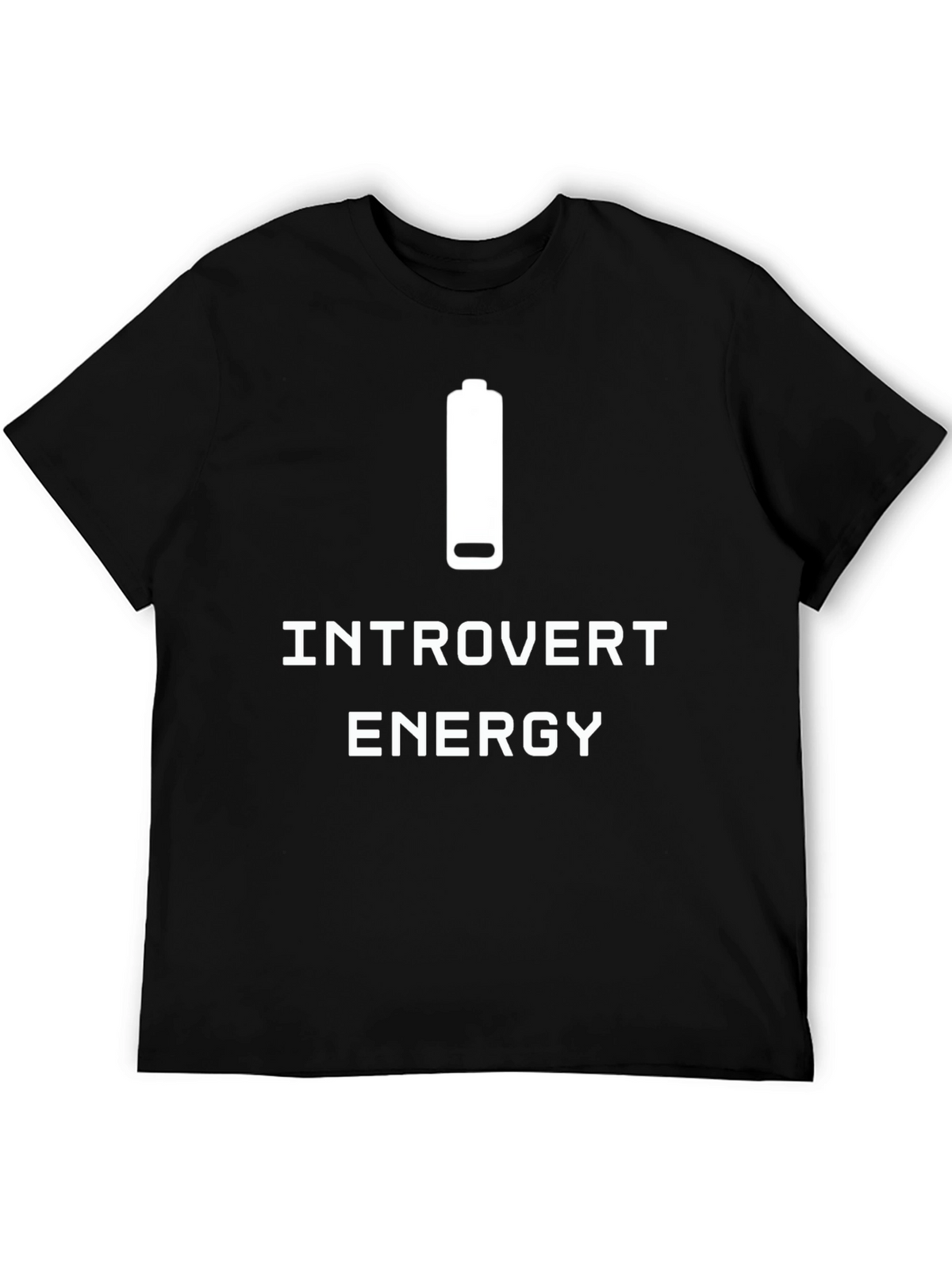 Introvert Energy T-Shirt -  Comfortable Black Tee