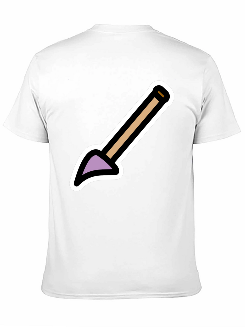 Cartoon Shovel Graphic Tee - Black Unisex Shirt