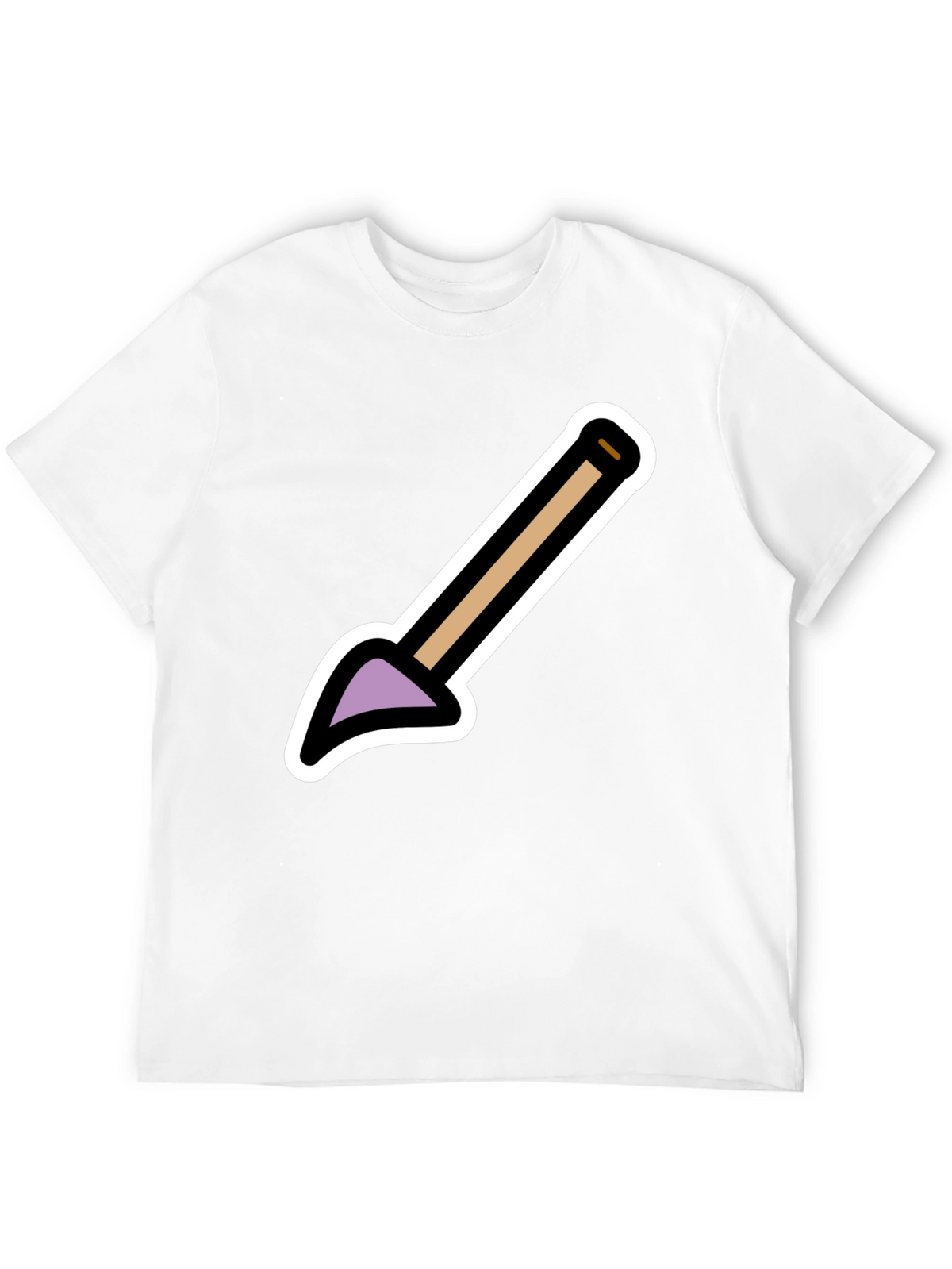 Cartoon Shovel Graphic Tee - Black Unisex Shirt