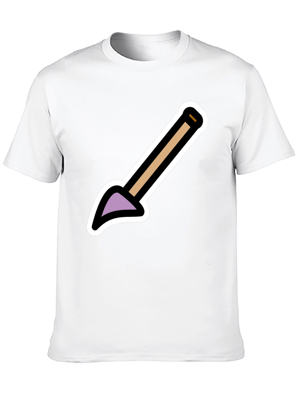 Cartoon Shovel Graphic Tee - Black Unisex Shirt