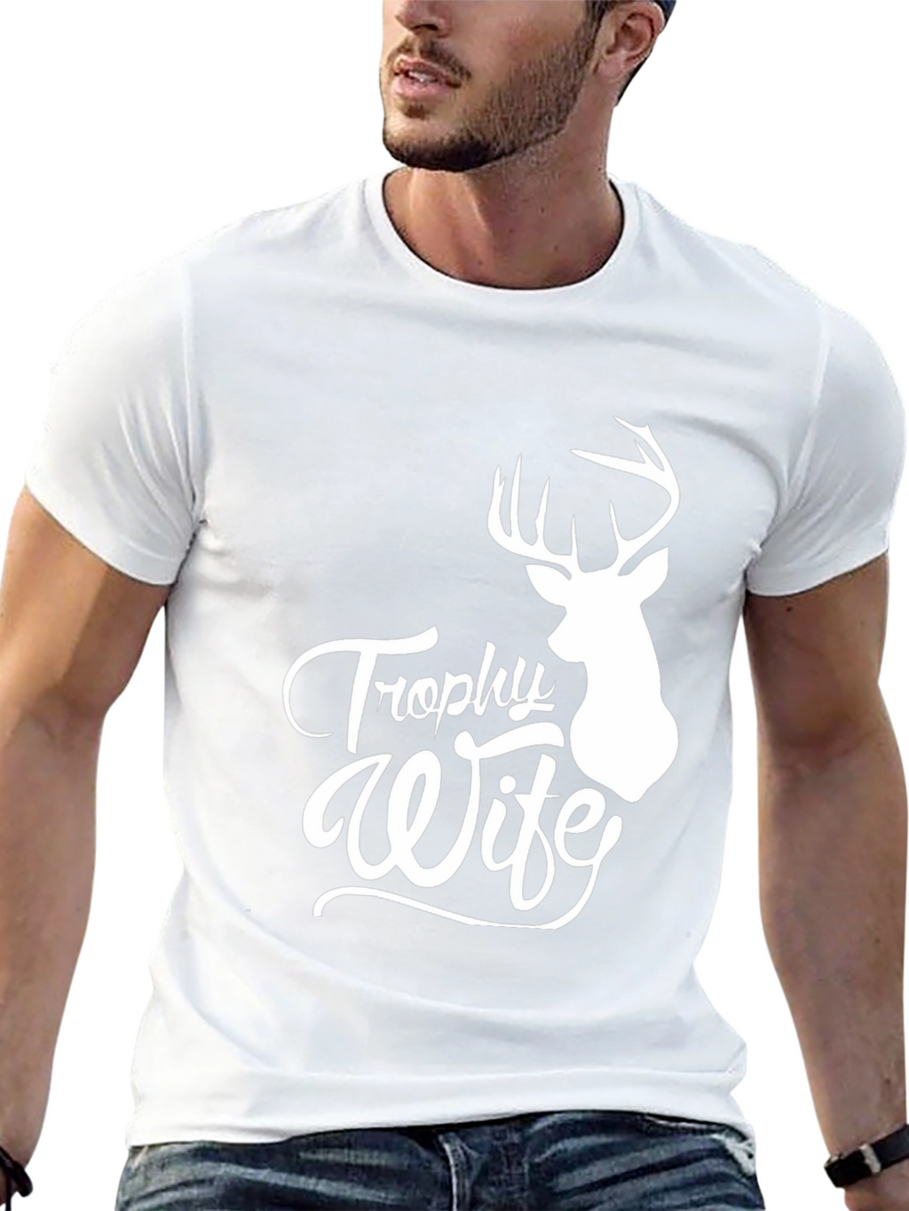 Trophy Wife Deer Hunting Black T-Shirt