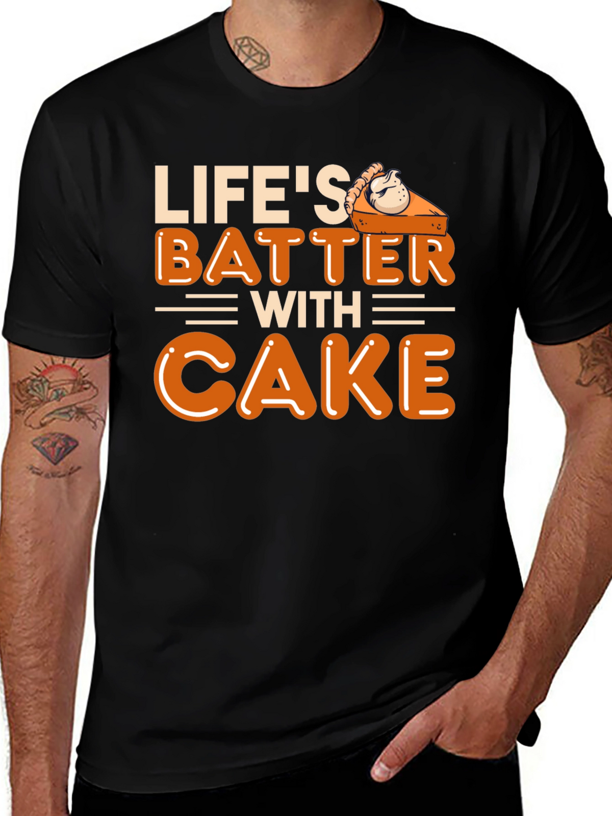 Lifes Batter with Cake T-Shirt