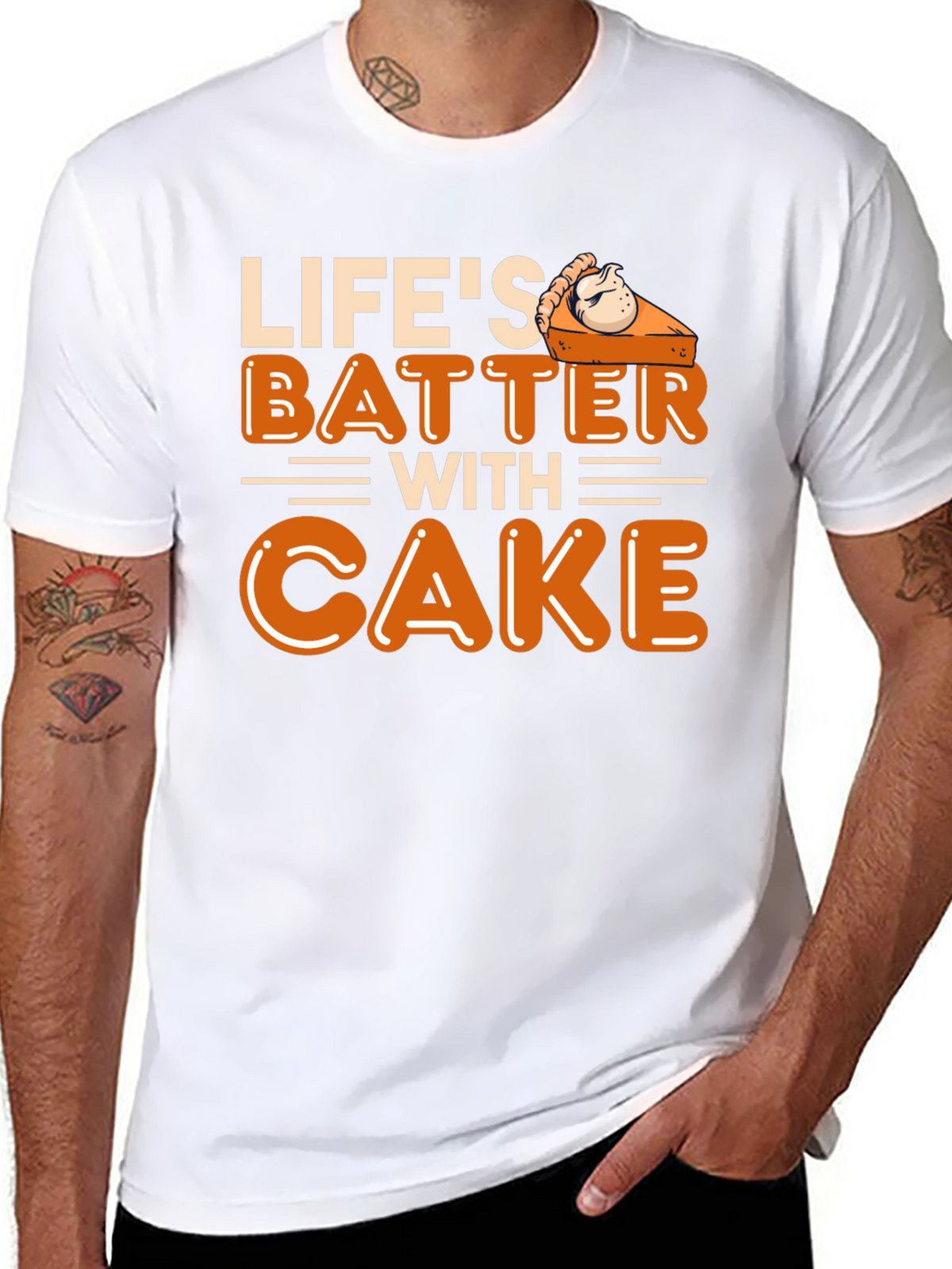 Lifes Batter with Cake T-Shirt