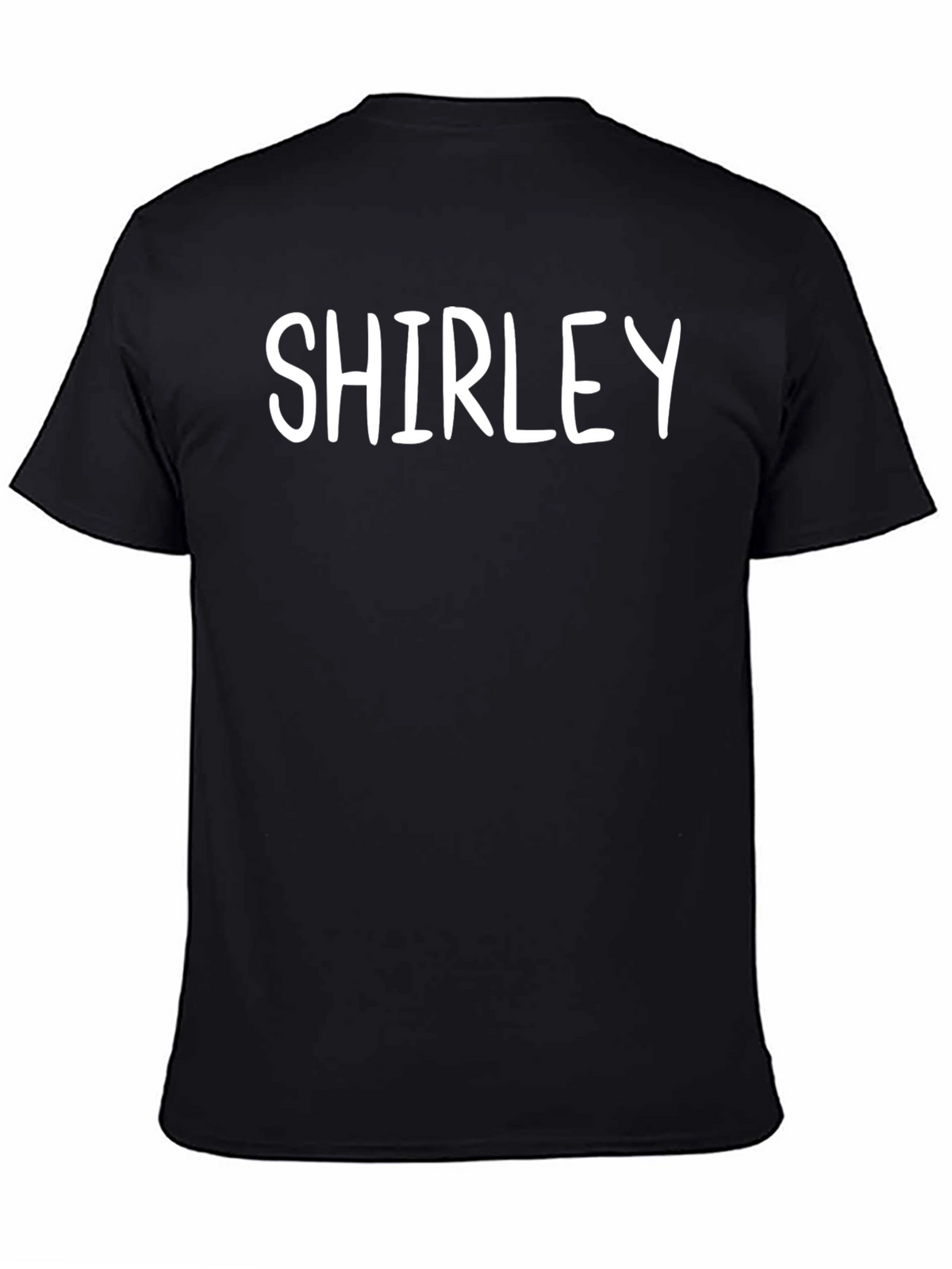 Shirley Custom Name T-Shirt - Black Cotton Tee