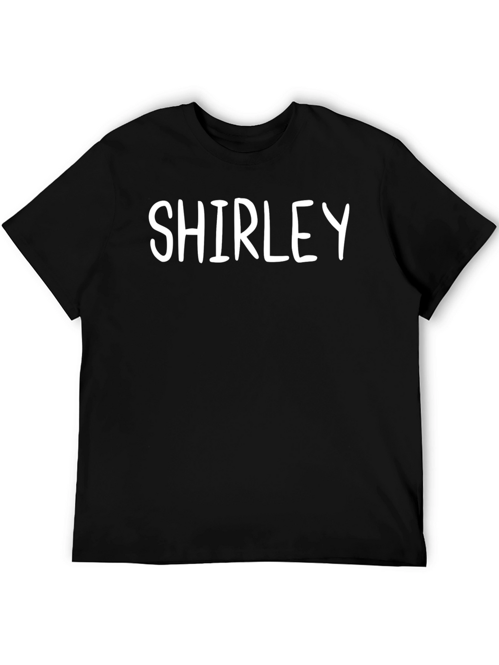 Shirley Custom Name T-Shirt - Black Cotton Tee