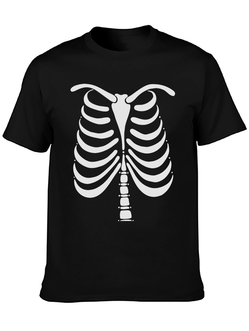Skeleton Rib Cage Halloween Graphic Tee