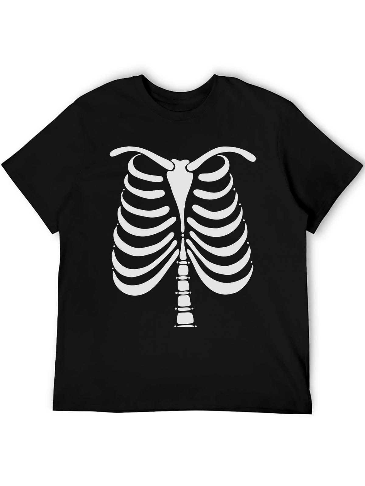 Skeleton Rib Cage Halloween Graphic Tee