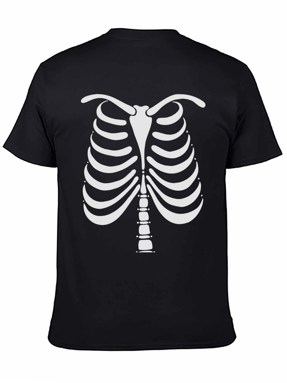 Skeleton Rib Cage Halloween Graphic Tee