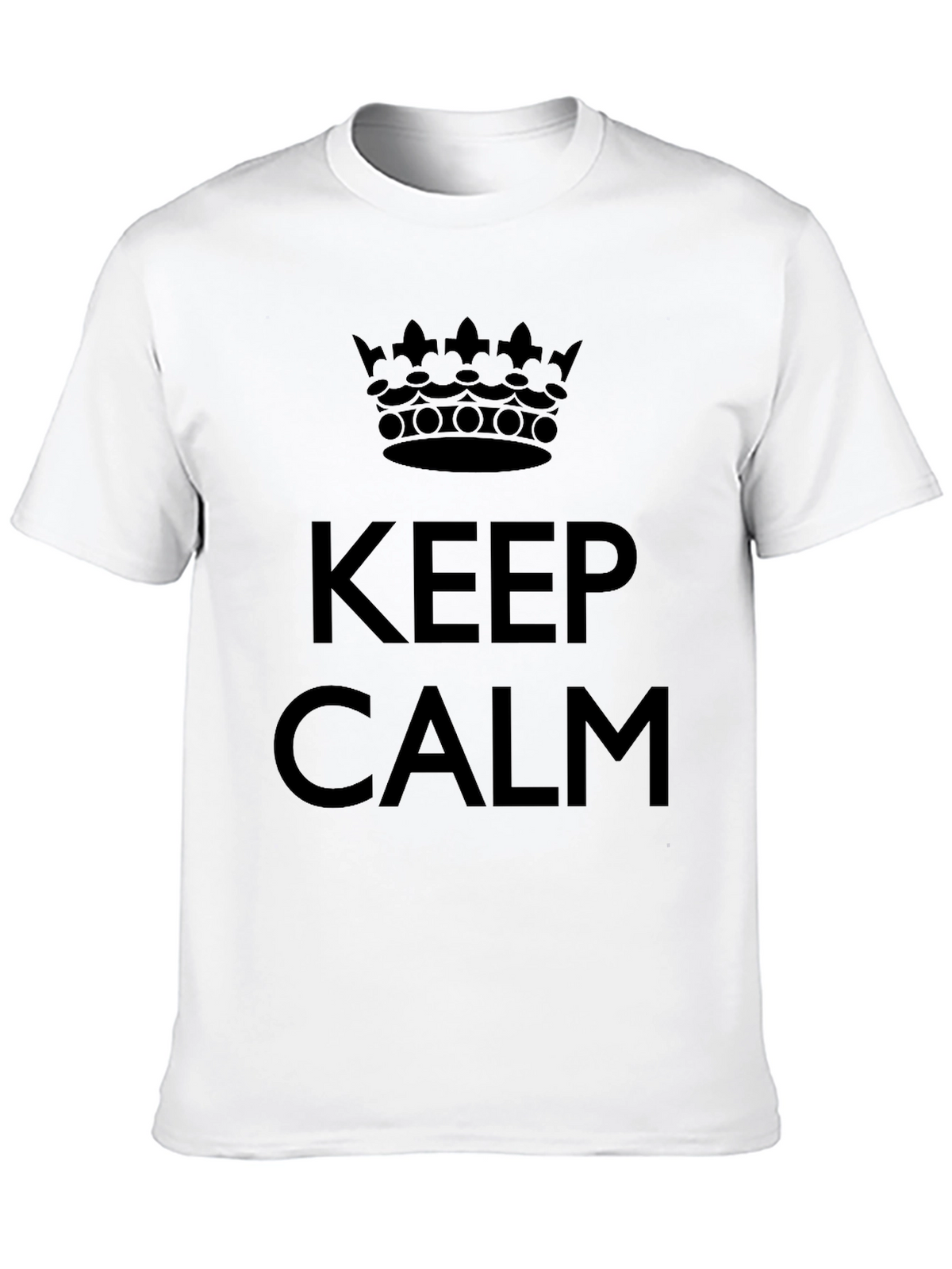 Keep Calm Graphic Tee - Classic Black