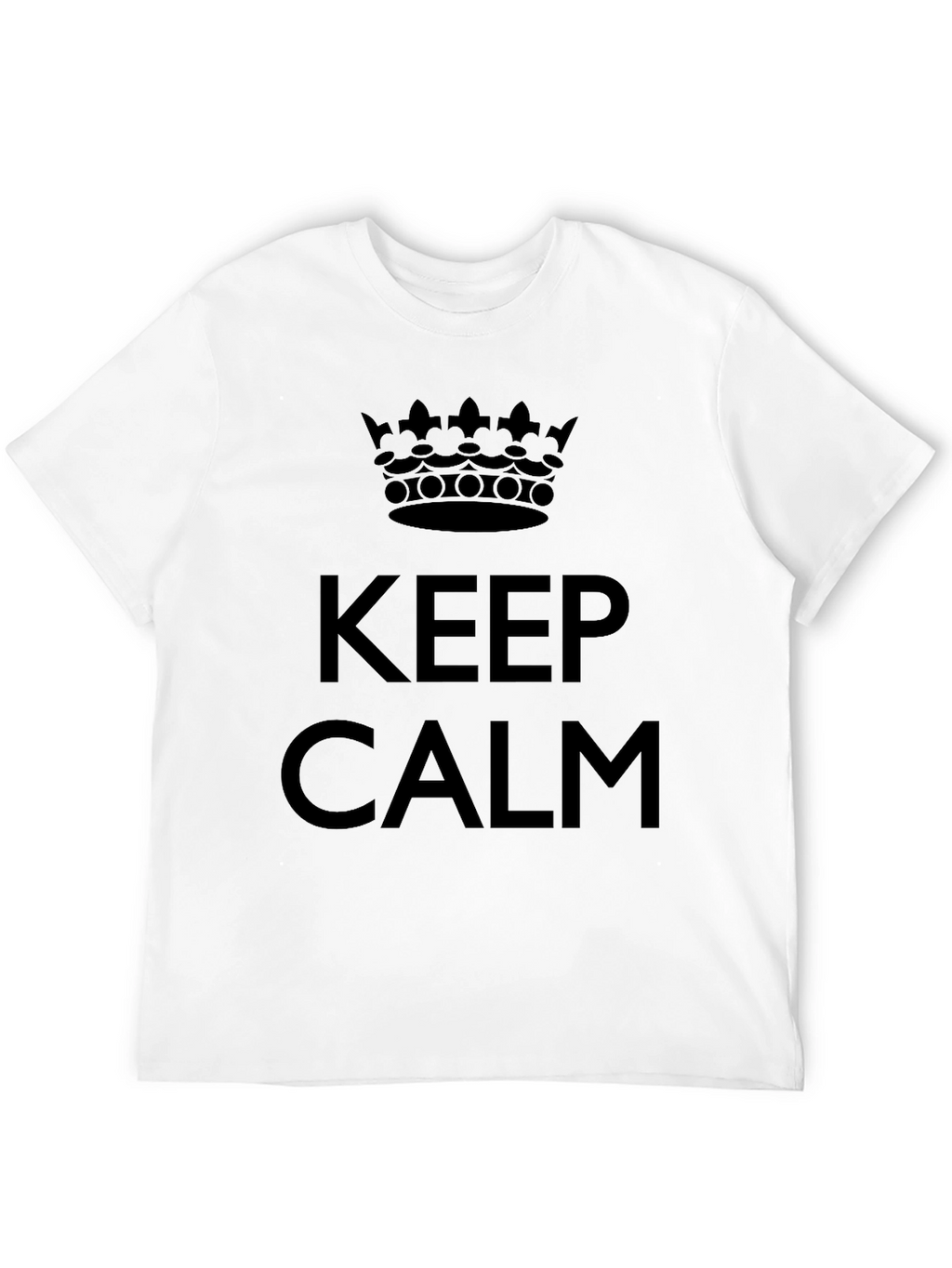 Keep Calm Graphic Tee - Classic Black