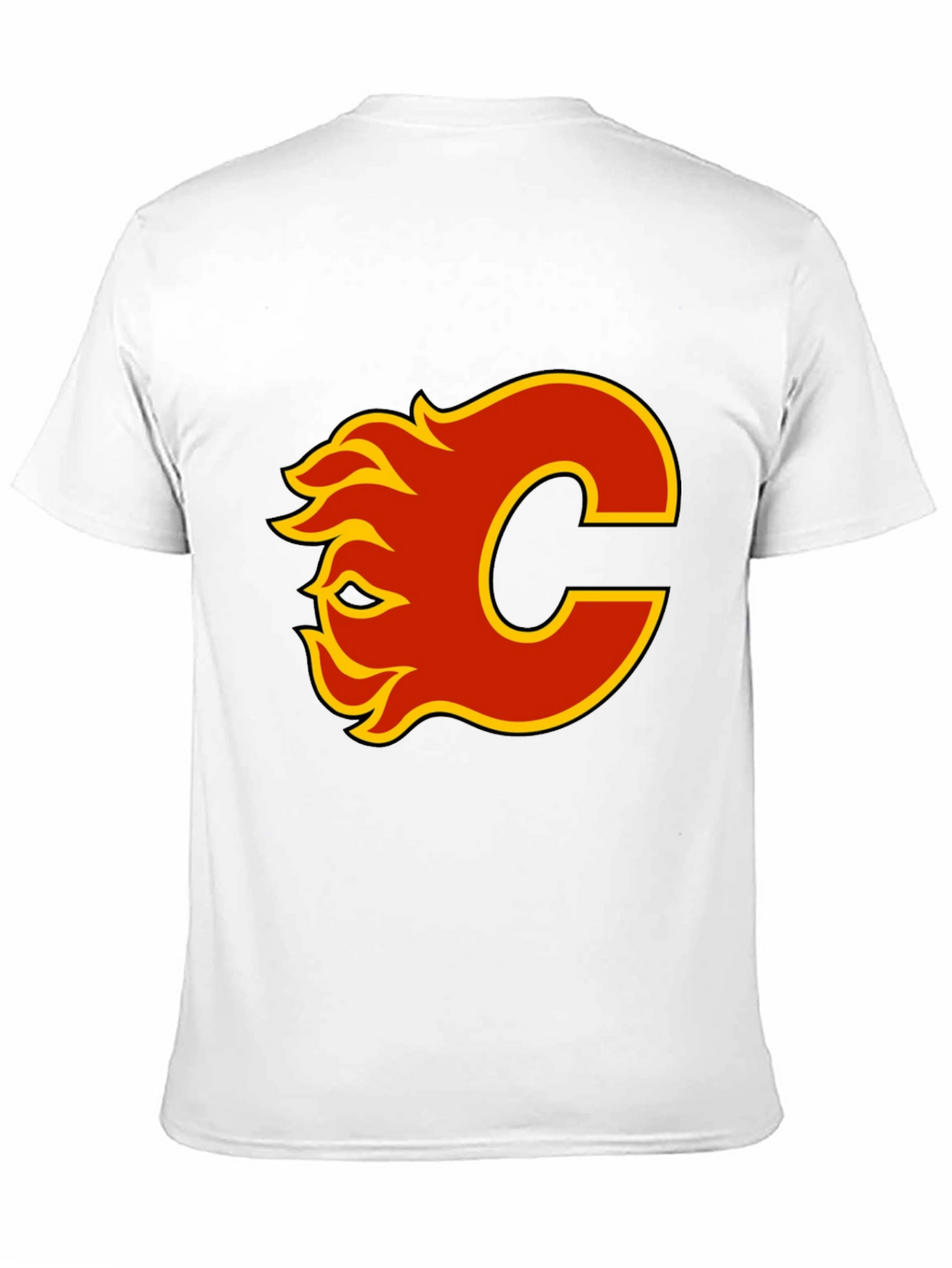 Calgary Flames Logo Black T-Shirt