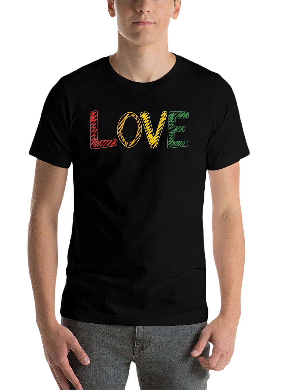 Rasta Love T-Shirt - Reggae Inspired Graphic Tee
