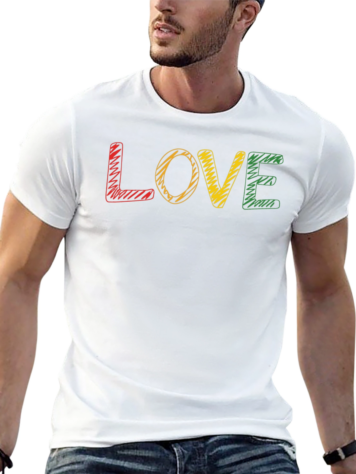Rasta Love T-Shirt - Reggae Inspired Graphic Tee