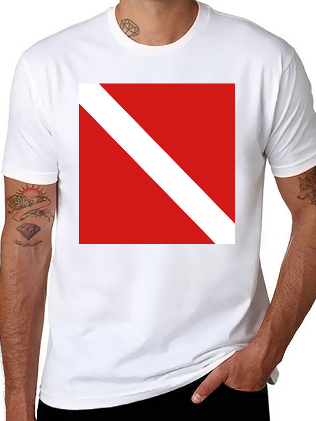 Diver Down Flag Tee - Scuba Diving Shirt