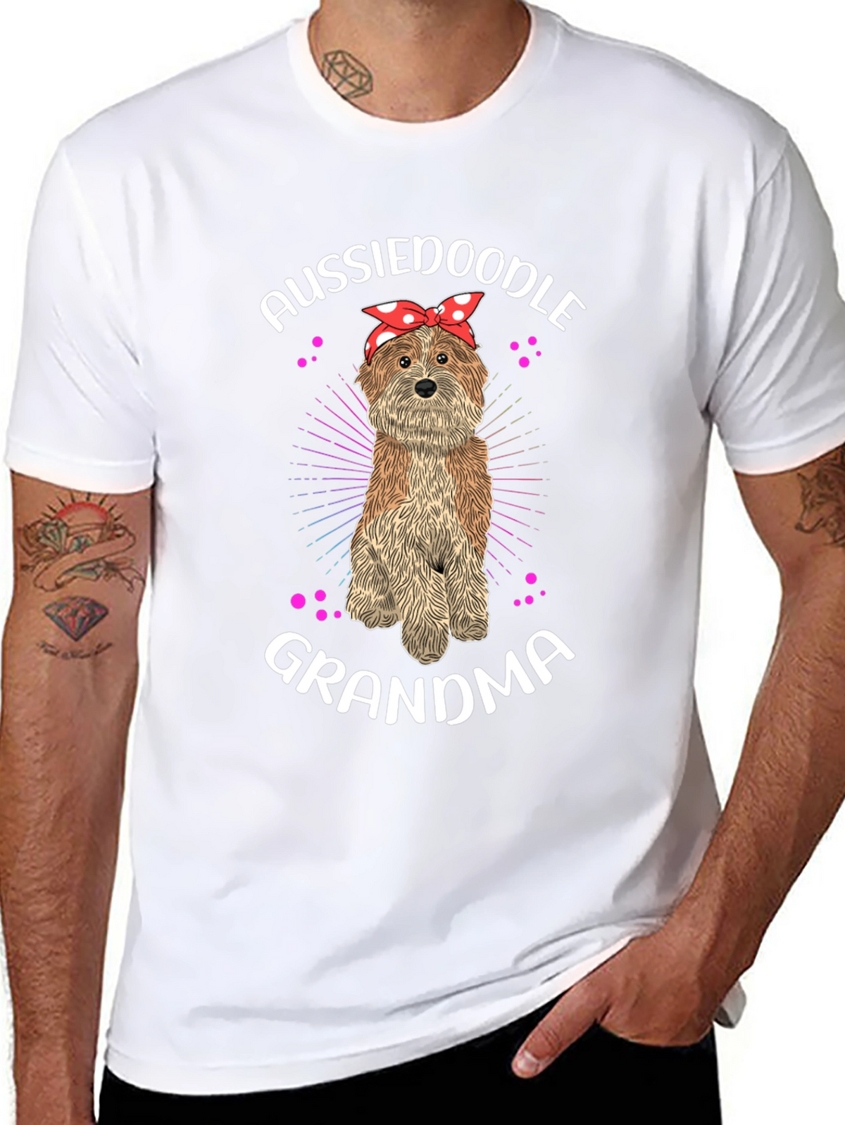 Aussiedoodle Grandma T-Shirt - Dog Lover Tee
