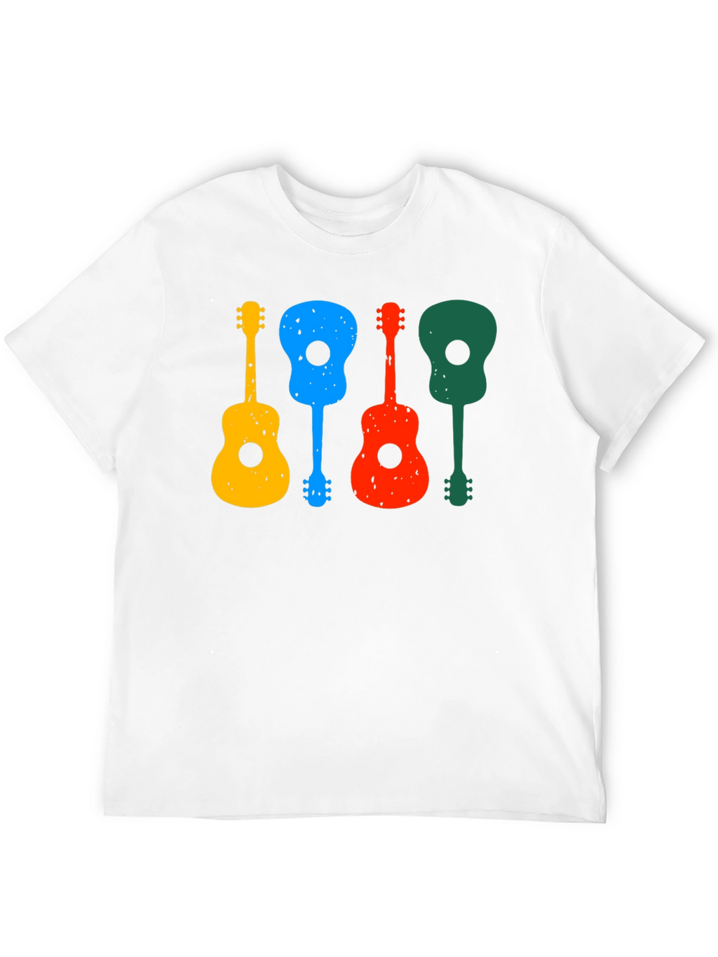 Colorful Guitars Black T-Shirt