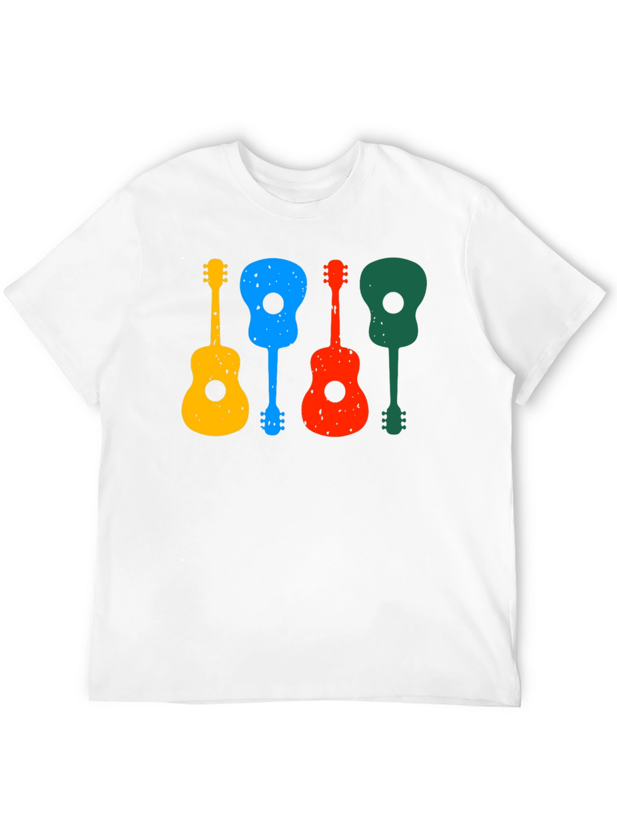 Colorful Guitars Black T-Shirt