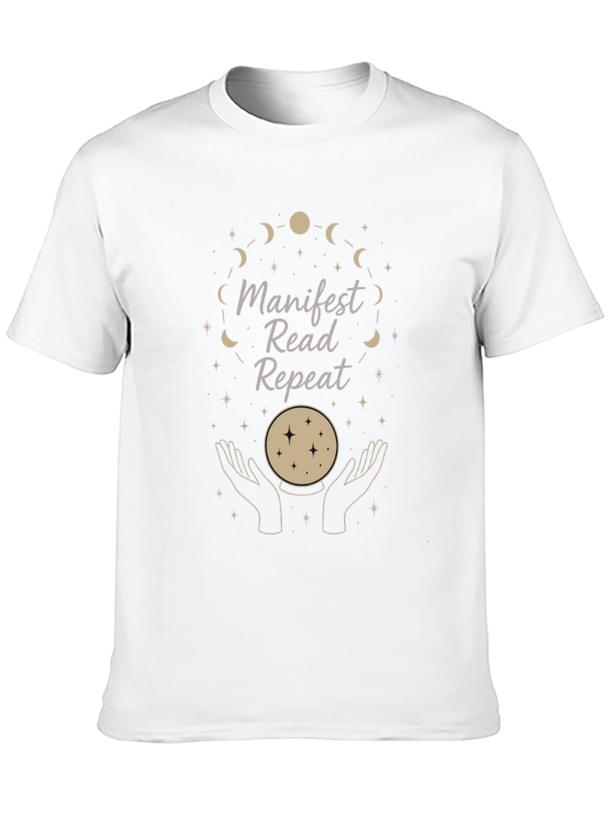 Manifest Read Repeat Graphic Tee - Stylish Spiritual Shirt