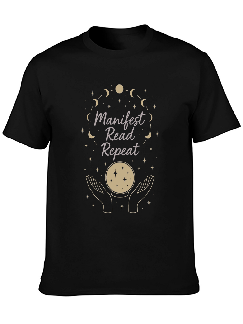 Manifest Read Repeat Graphic Tee - Stylish Spiritual Shirt