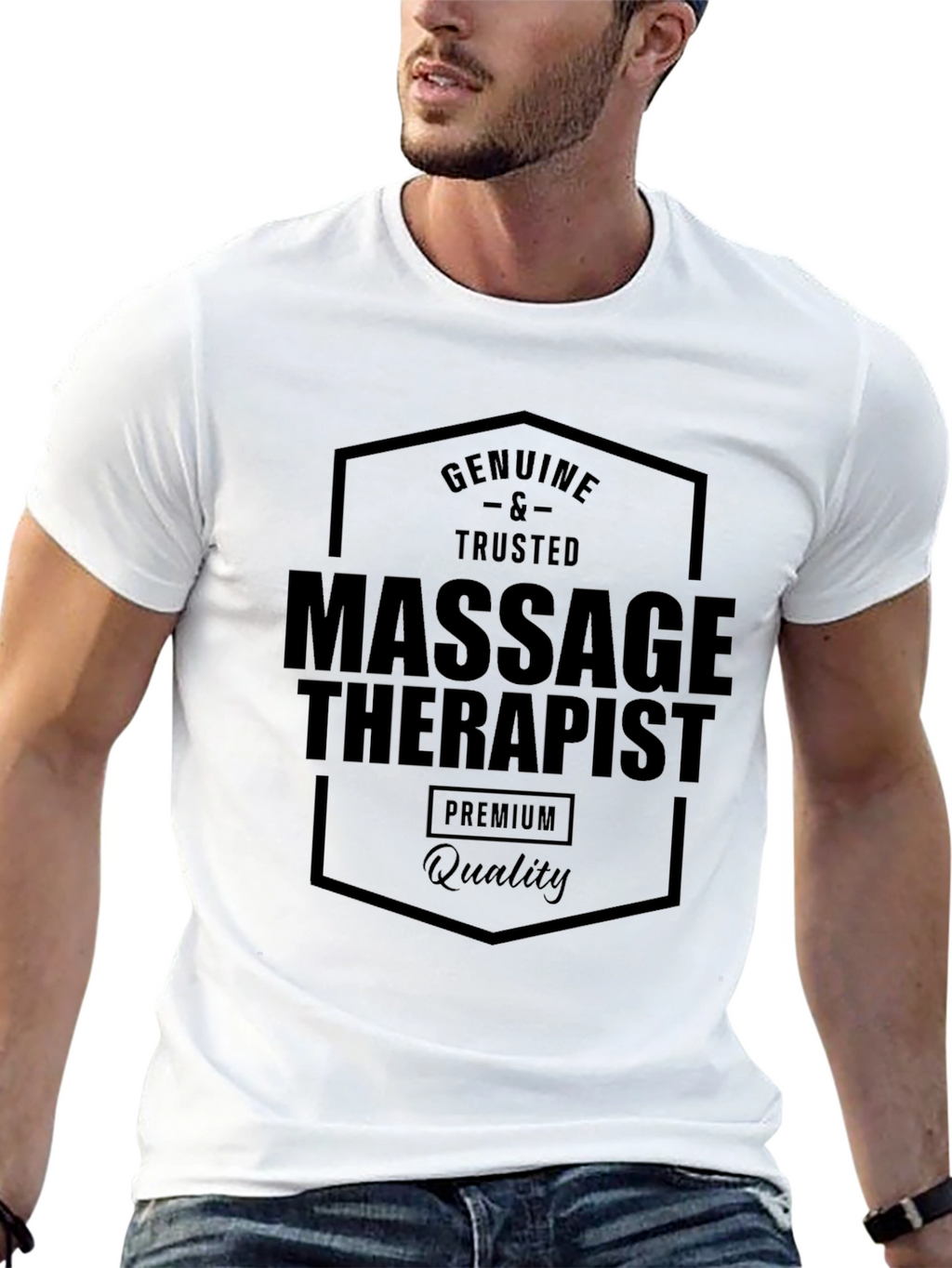 Massage Therapist Premium Quality Black T-Shirt