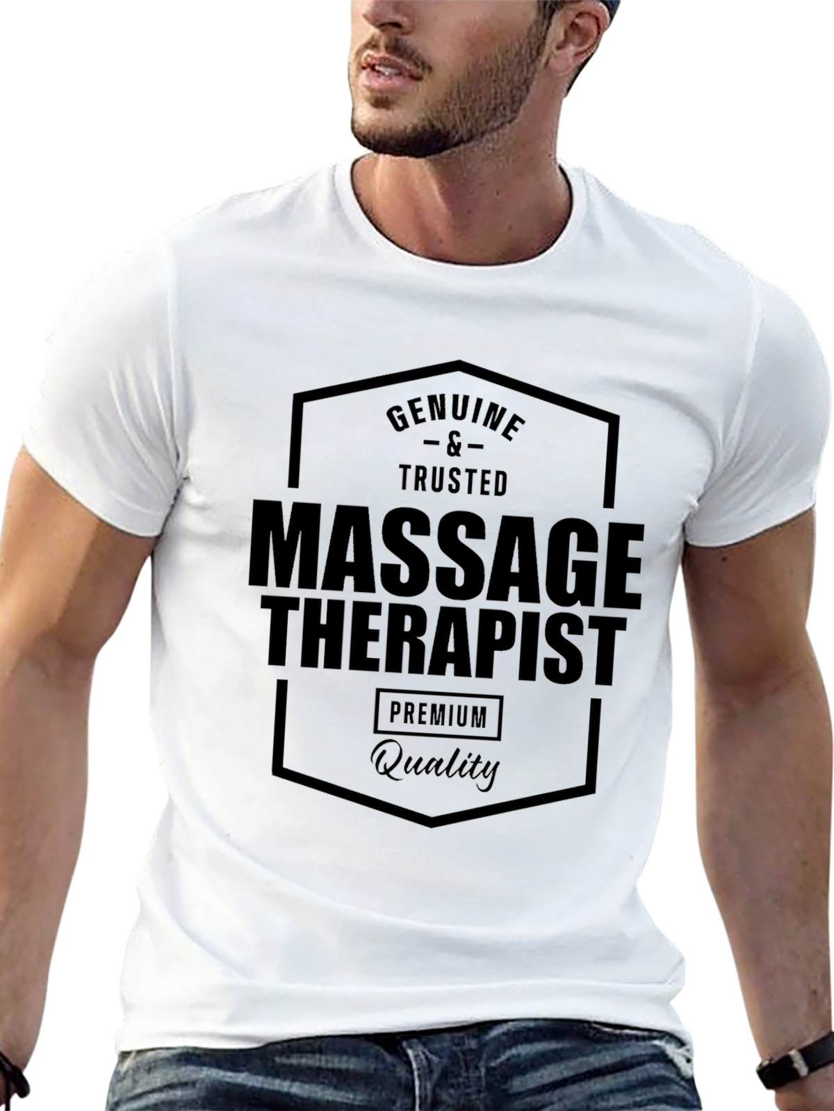 Massage Therapist Premium Quality Black T-Shirt