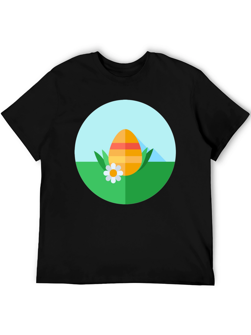 Easter Egg Graphic Tee - Black