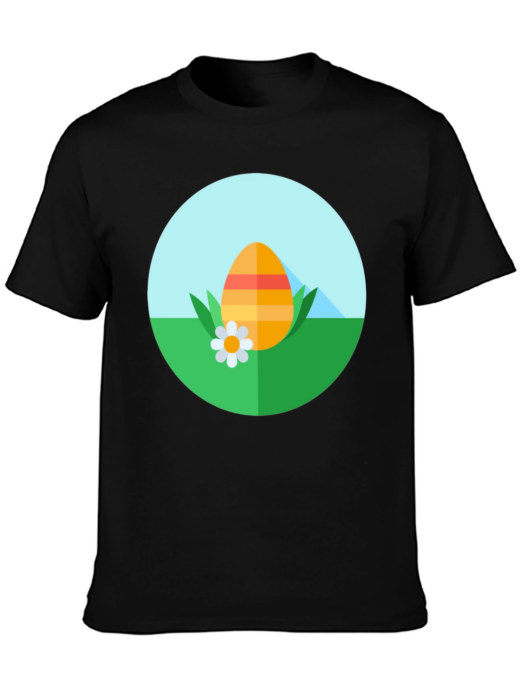 Easter Egg Graphic Tee - Black