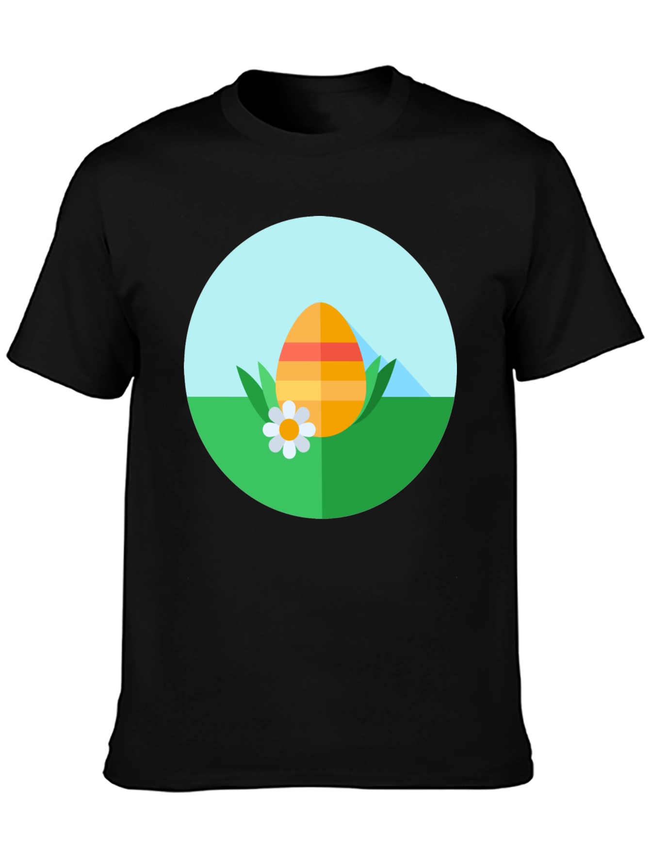 Easter Egg Graphic Tee - Black