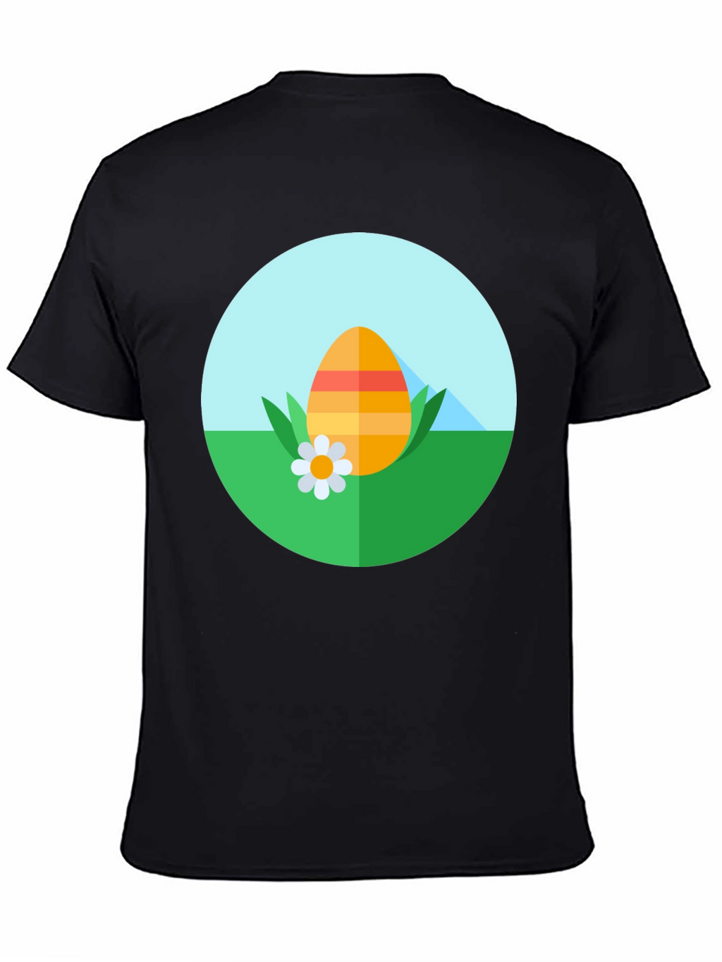 Easter Egg Graphic Tee - Black