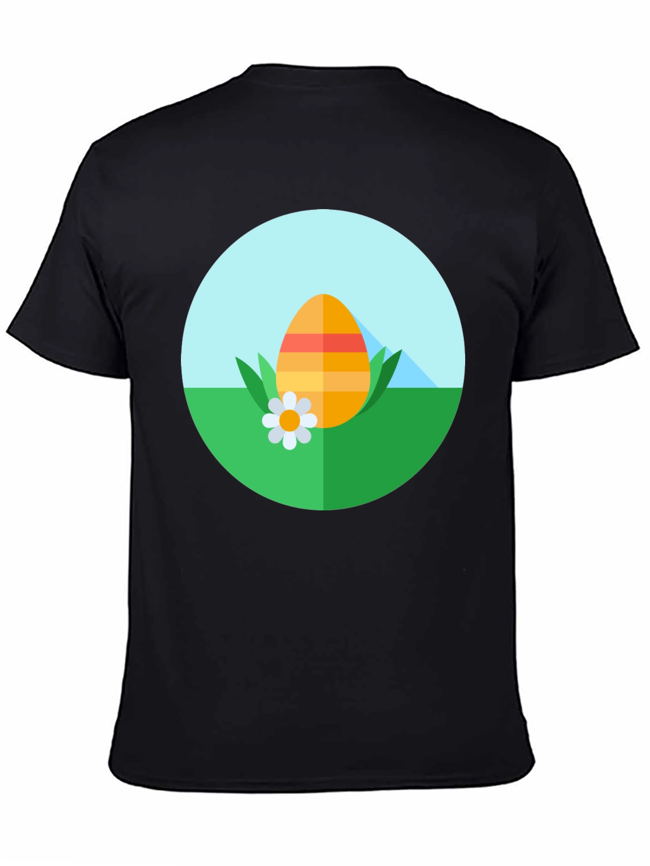 Easter Egg Graphic Tee - Black