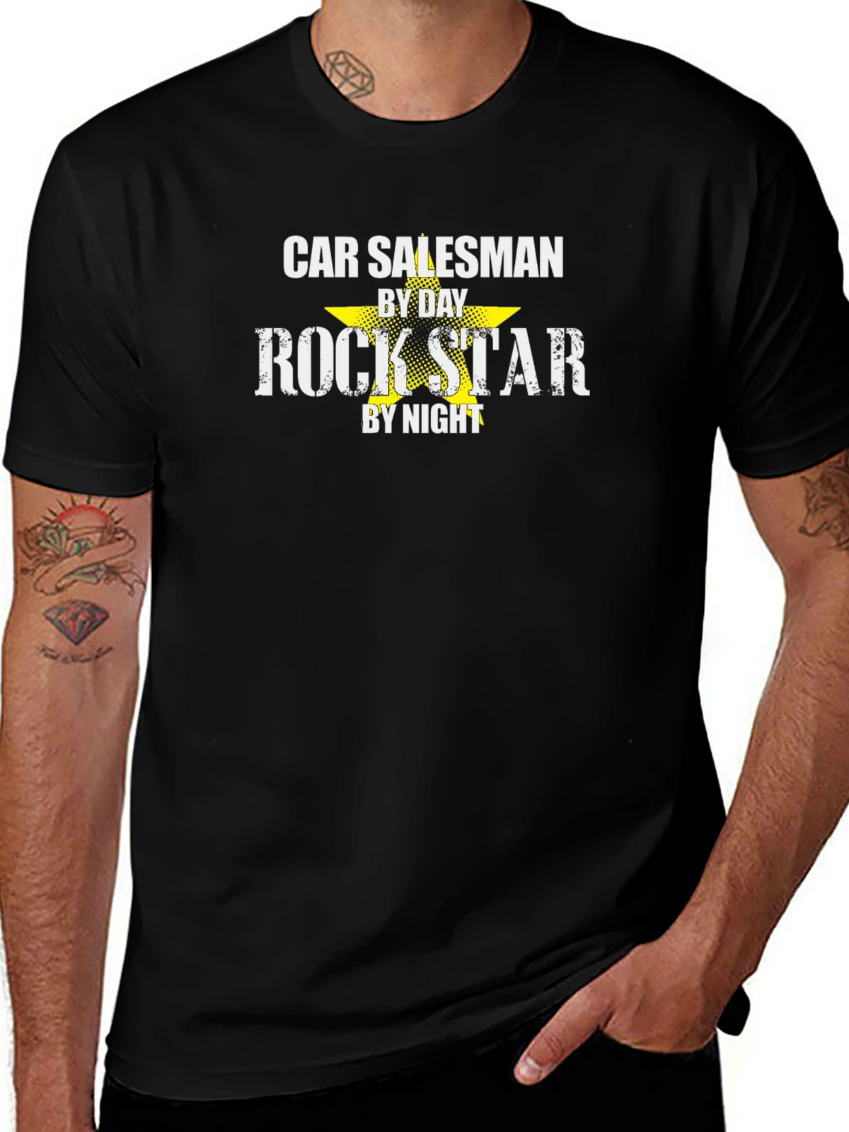 Car Salesman Rock Star T-Shirt