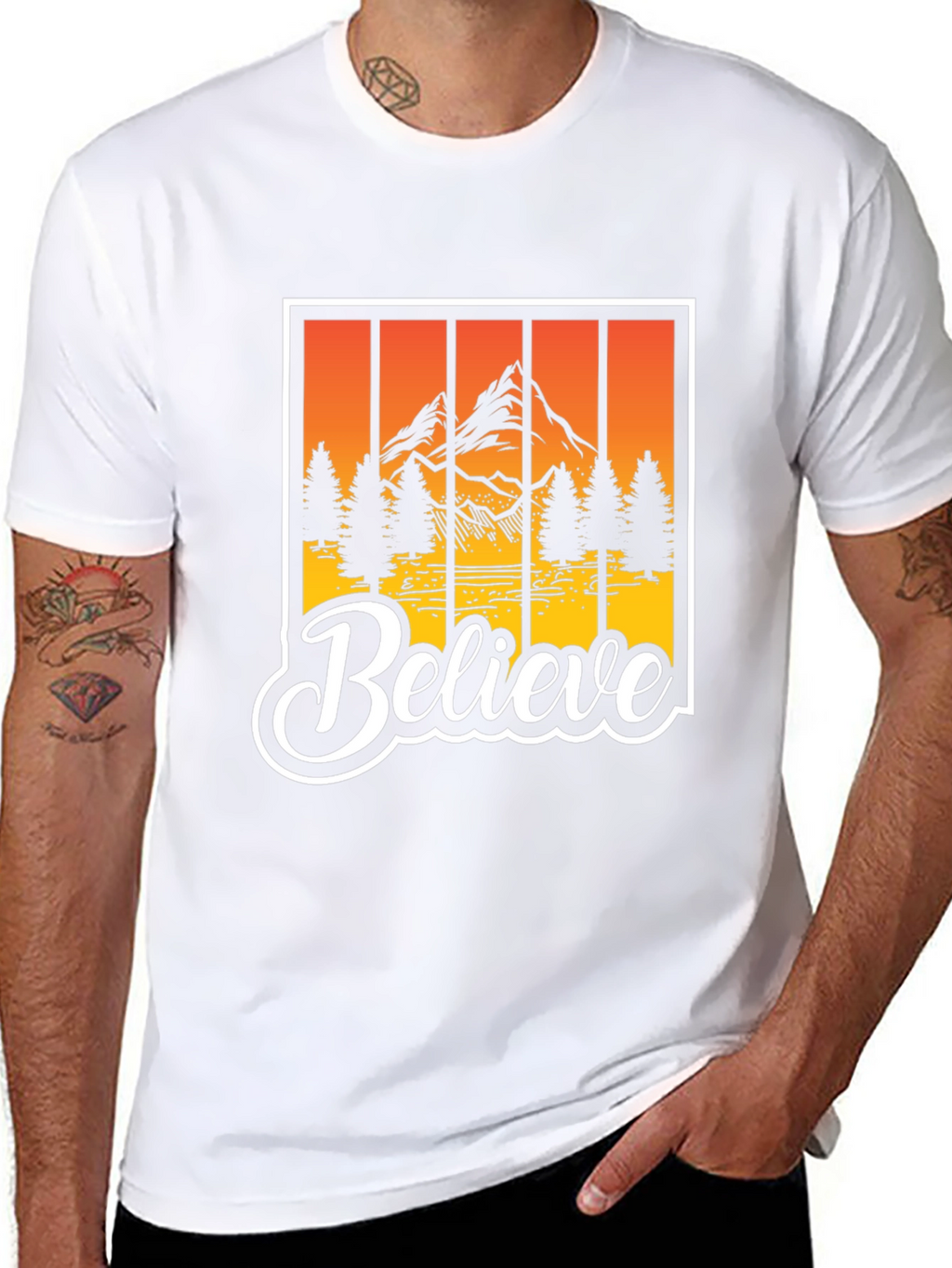 Believe Graphic Tee - Black